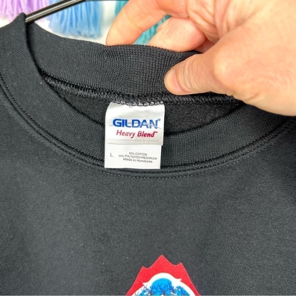 Oregon Holidays Santa Sleigh Mountain Cozy Pullover Crewneck Sweatshirt Large - Picture 6 of 12